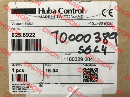 625.6922 OEM Huba Control