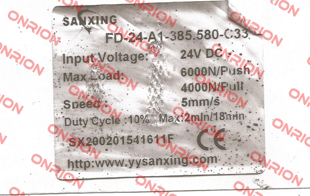 FD-24-A1-385.580-C33 obsolete, replace by set Sanxing