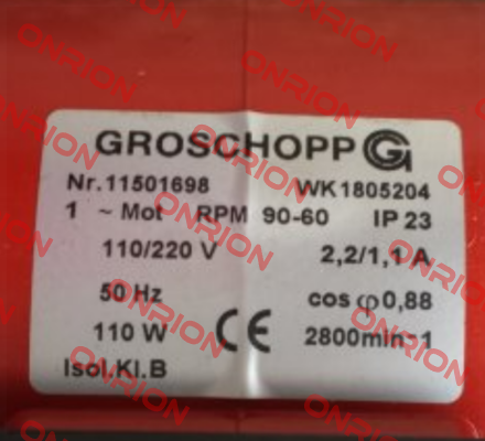 Nr. 11501698 WK 1805204 - OEM Groschopp