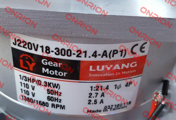 J220V18-300-21.4-A(P1) Luyang Gear Motor