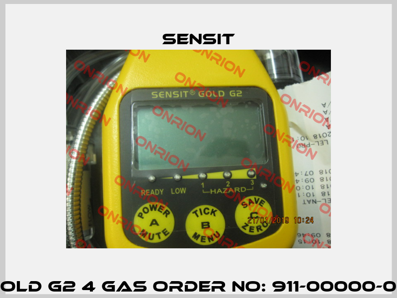 Gold G2 4 Gas Order No: 911-00000-08 Sensit