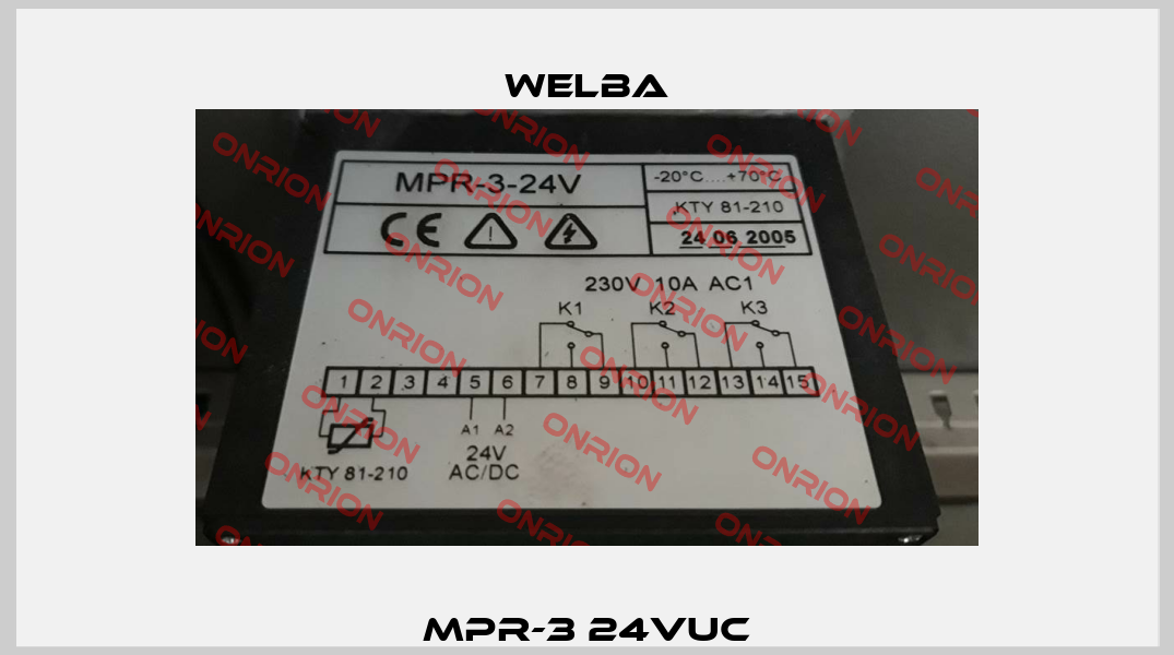 MPR-3 24VUC Welba