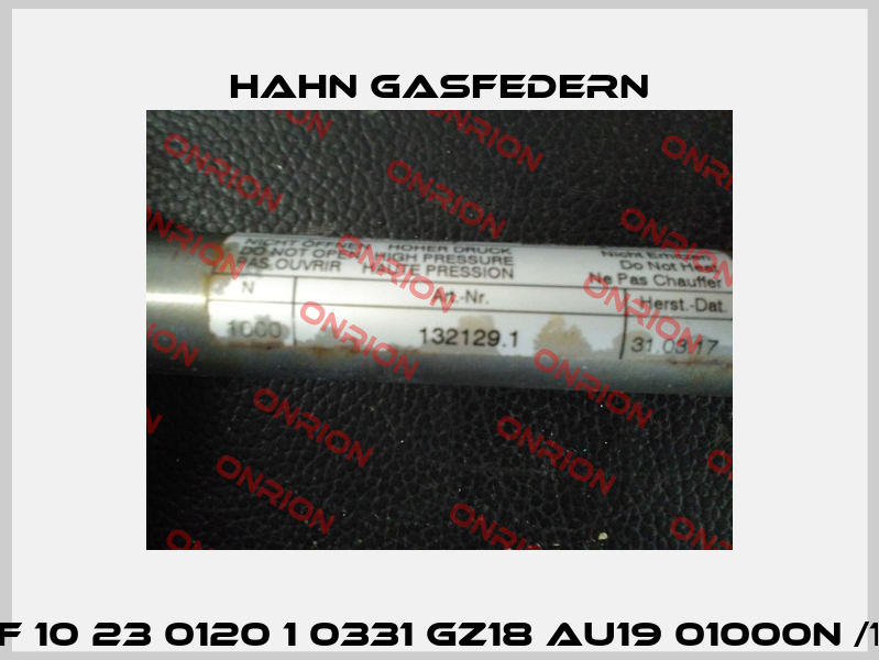 132129.1 (F 10 23 0120 1 0331 GZ18 AU19 01000N /1/4/5/V4 ) Hahn Gasfedern