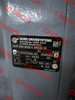 Type SK 330-90S/4 BRE20 (OEM) Nord