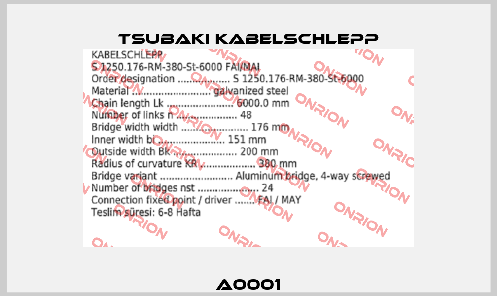 A0001 Tsubaki Kabelschlepp
