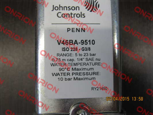 V46BA-9510  Johnson Controls