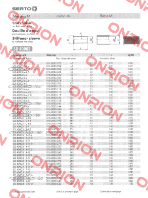 SO 40003-12-10 (016.0030.240)  Serto