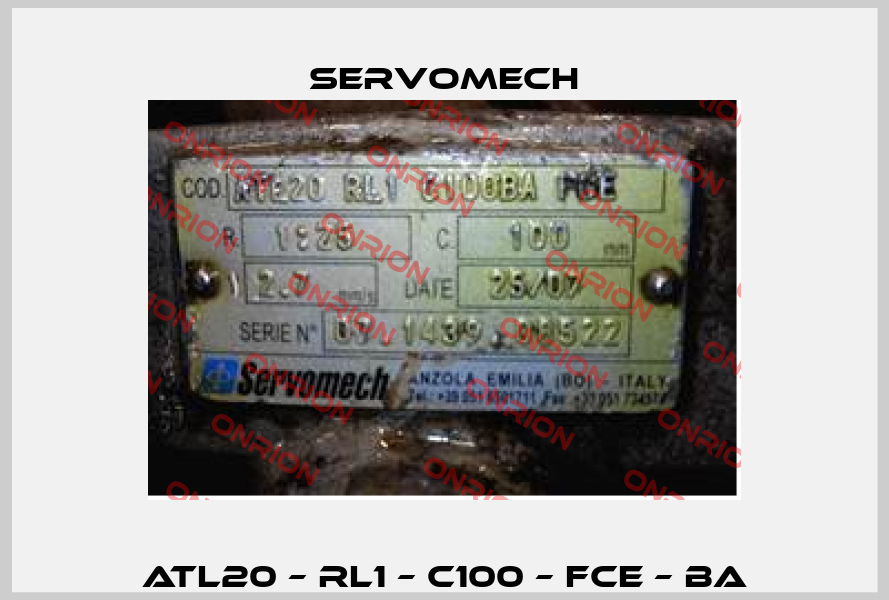 ATL20 – RL1 – C100 – FCE – BA Servomech