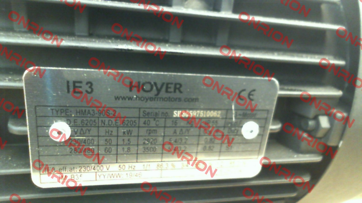 HMA3 90 S-2 1,5kW IE3 Hoyer Motors