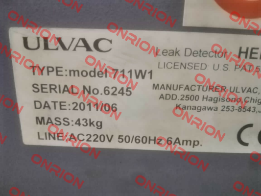 Model 711W1 ULVAC