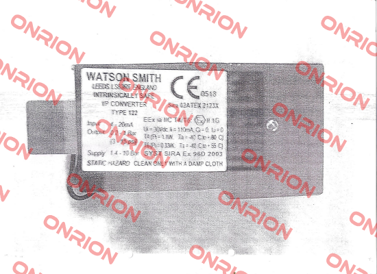 type 122, DDS010 obsolete no replacement  Watson Smith