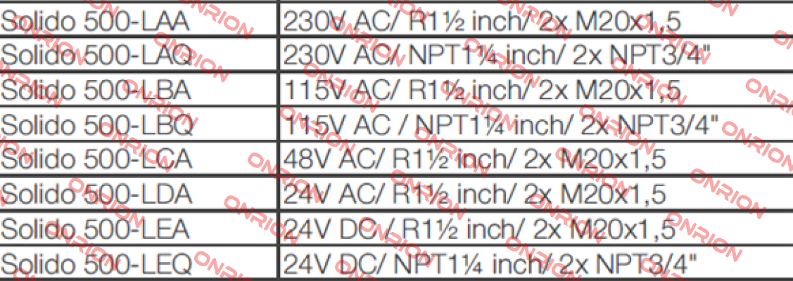 SOLIDO 500-LEA Solido