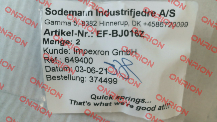 EF-BJ016Z Sodemann