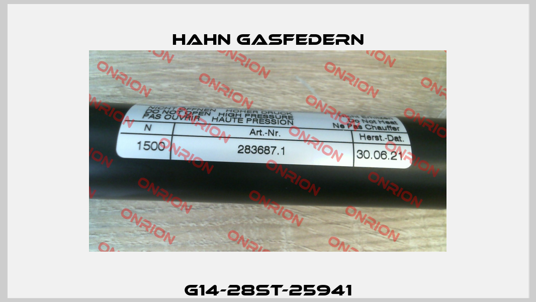 G14-28ST-25941 Hahn Gasfedern