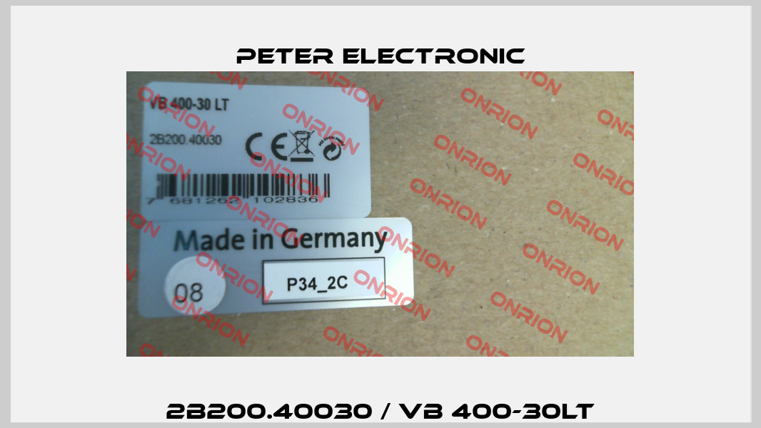 2B200.40030 / VB 400-30LT Peter Electronic