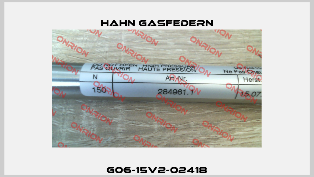 G06-15V2-02418 Hahn Gasfedern