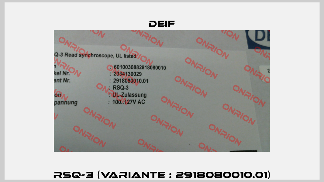 RSQ-3 (Variante : 2918080010.01) Deif
