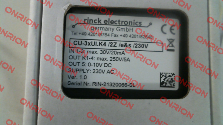 CU-3xUI.K4/2Z/e&s/230V Rinck Electronic