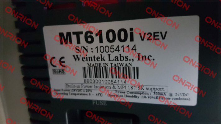 MT6100I V2EV -obsolete, alternative - MT8102iE  Weintek