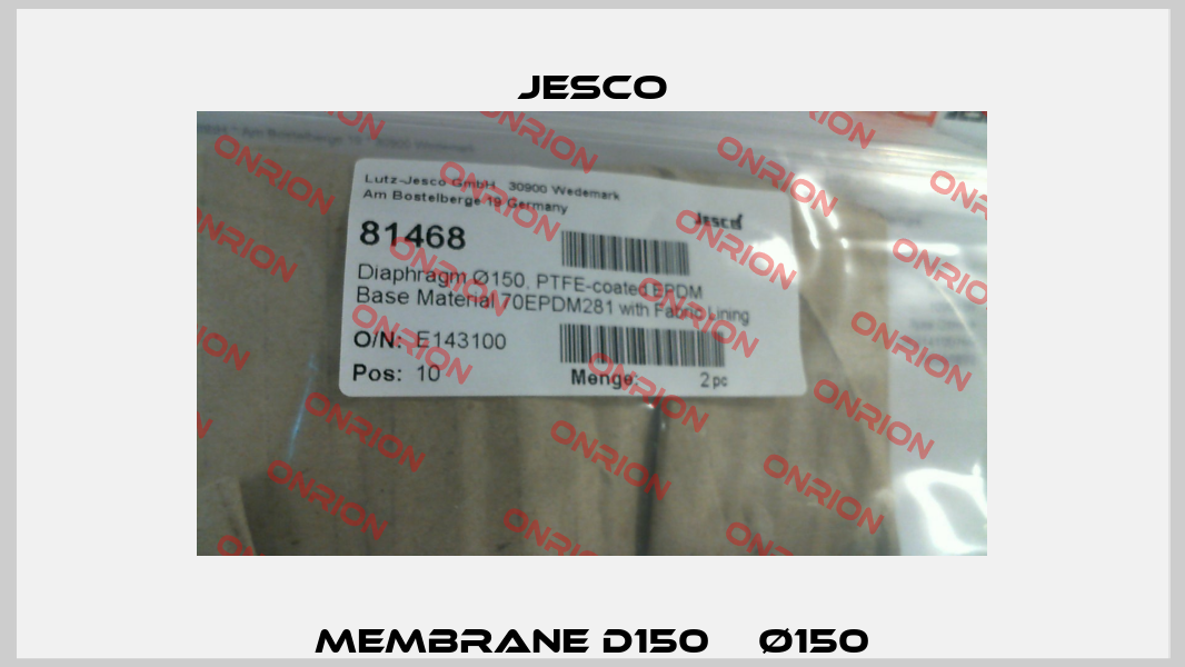 MEMBRANE D150    Ø150 Jesco