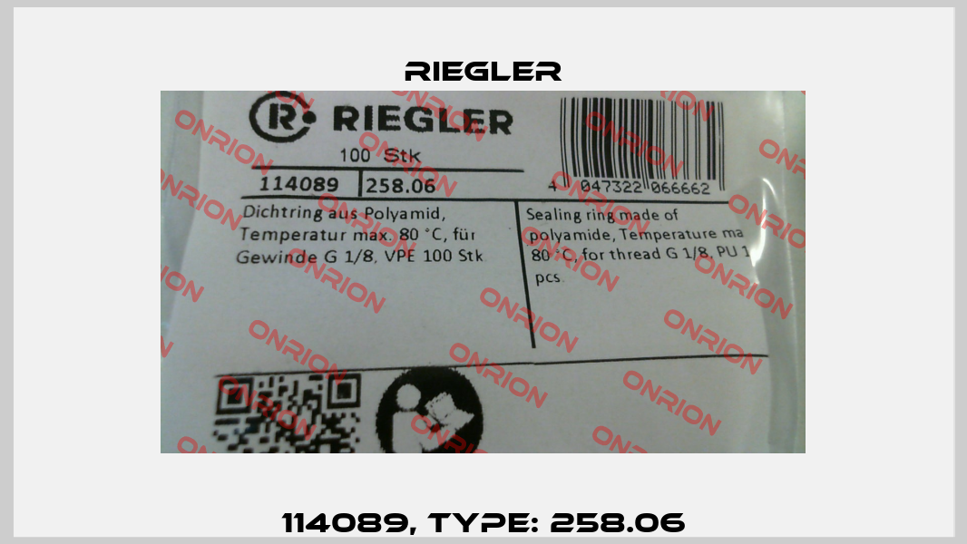 114089, Type: 258.06 Riegler