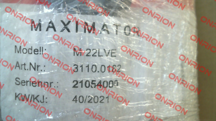 Type M22LVE; 3110.0182 Maximator