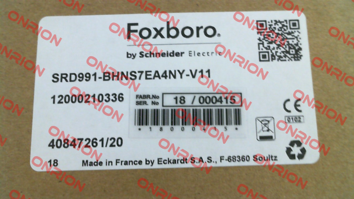 SRD991-BHNS7EA4NY-V11 Foxboro (by Schneider Electric)