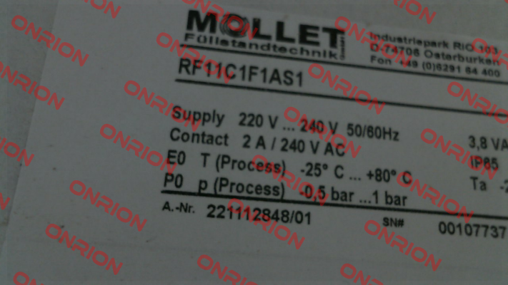 RF11C1F1AS1 Mollet