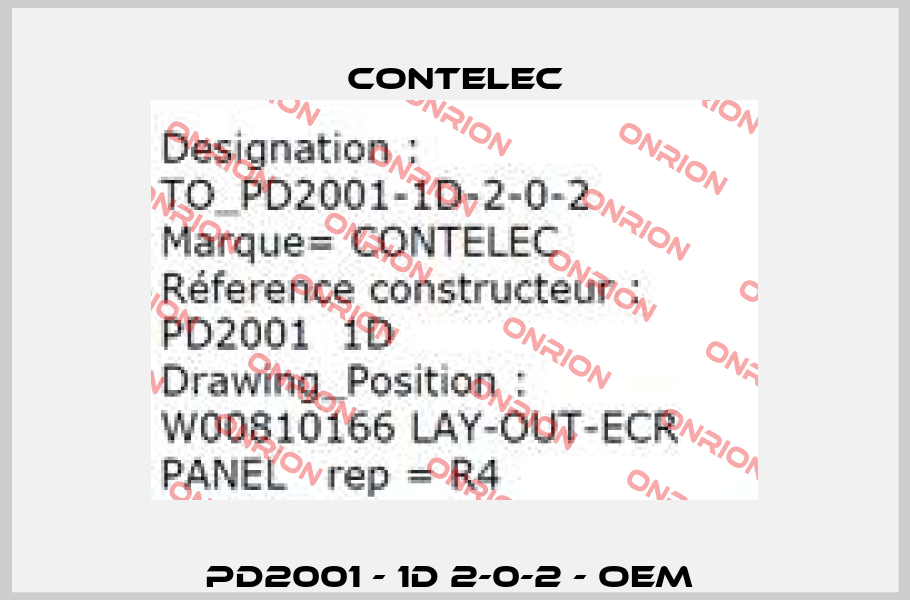 PD2001 - 1D 2-0-2 - OEM  Contelec