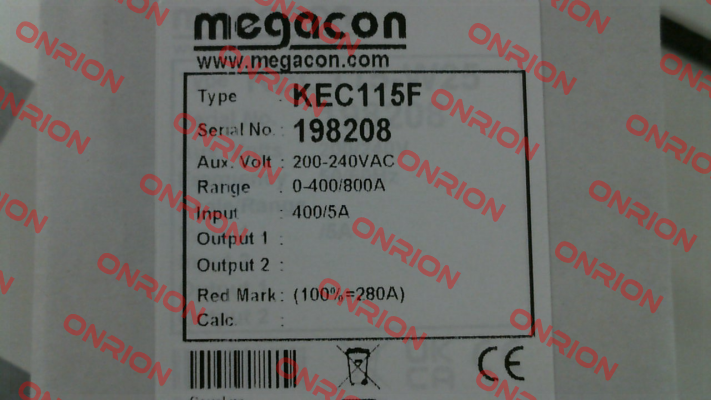 KEC115F - 200-240V Megacon
