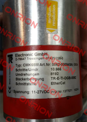 CMK65MART.NR:0062-004  NS0371 customized  TR Electronic