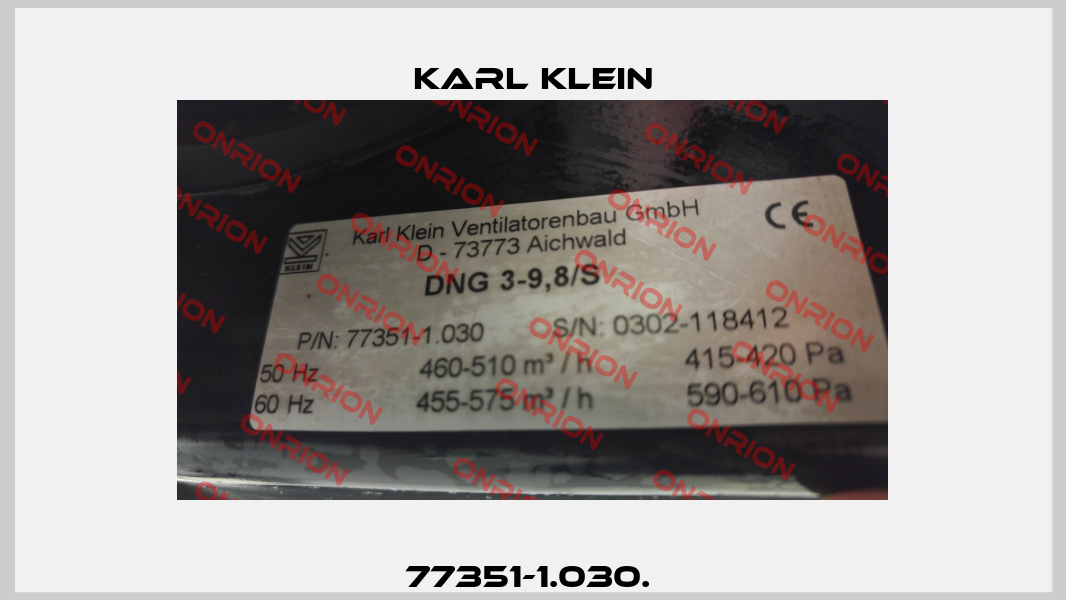 77351-1.030.  Karl Klein