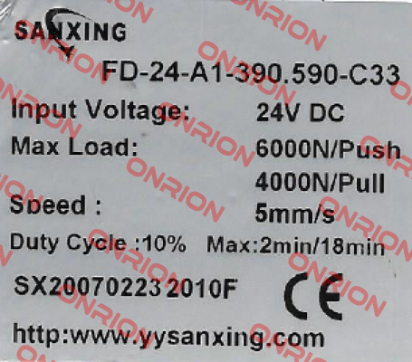 FD-24-A1-390.590-C33 obsolete, replacement set FD-24-A1-390.590-C33 + CB-1A-230 + remote control or set FD-24-A1-385.580-C33 + CB-1A-230 + remote cont  Sanxing