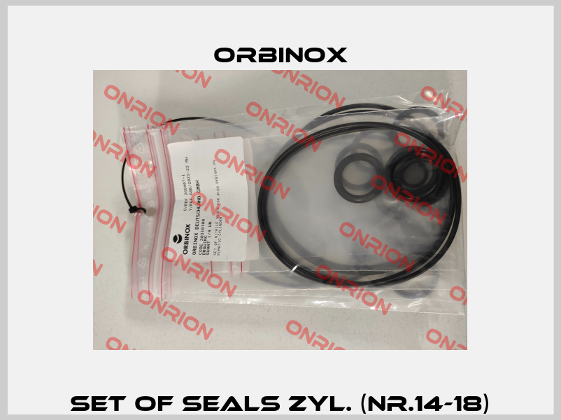 Set of Seals Zyl. (Nr.14-18) Orbinox
