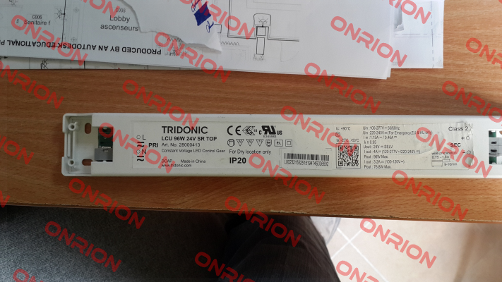 P/N: 28000413 Type: LCU 96W 24V SR TOP Tridonic