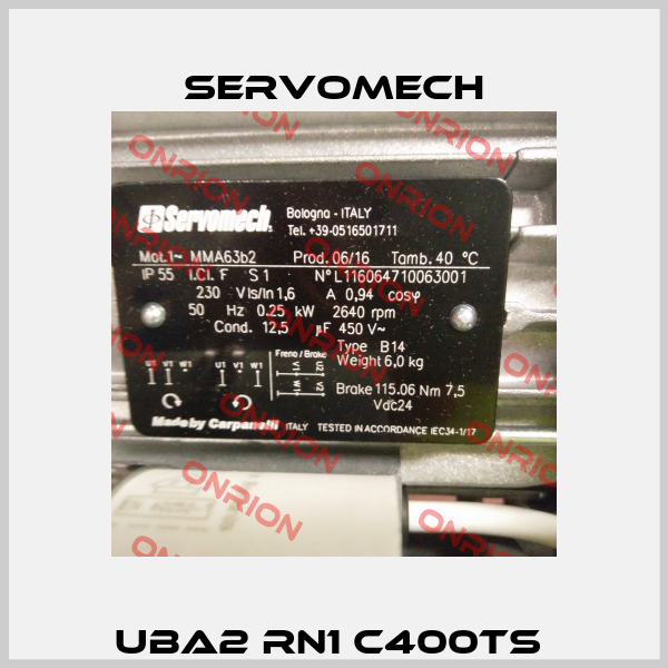 UBA2 RN1 C400TS  Servomech