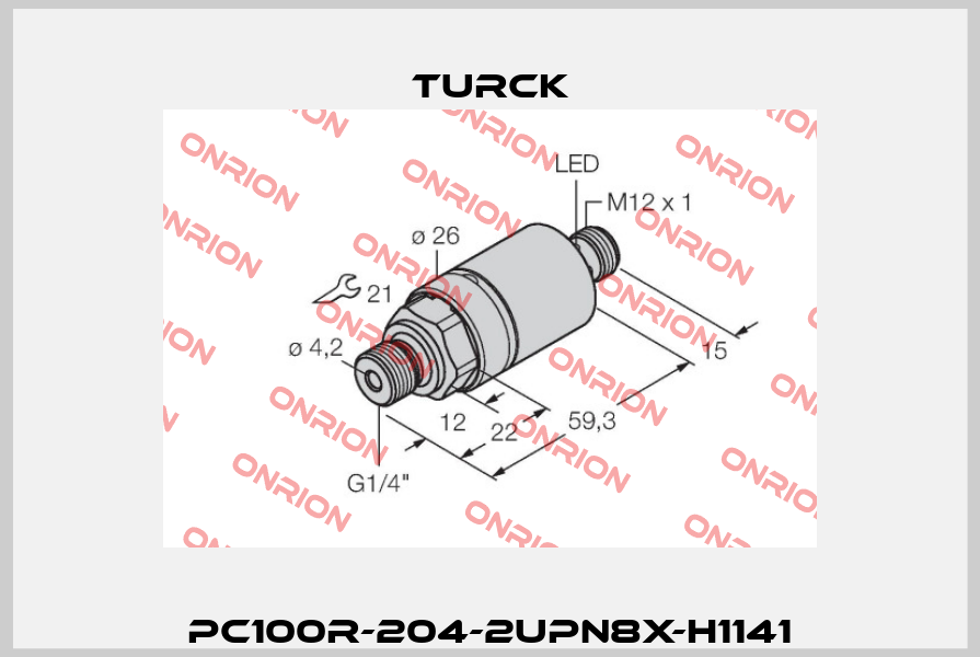 PC100R-204-2UPN8X-H1141 Turck