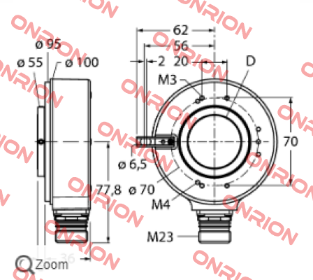 RI-42H25S4-2B2048-12M23 Turck