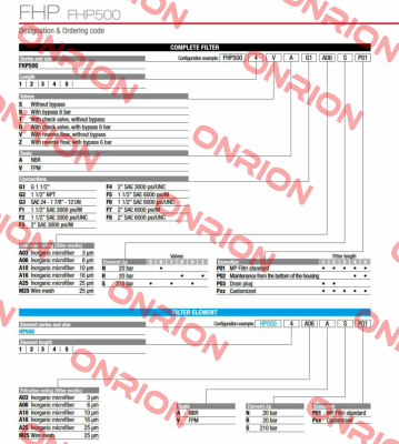 FHP-500-5-V-A-F7-A03-S-P02 MP Filtri