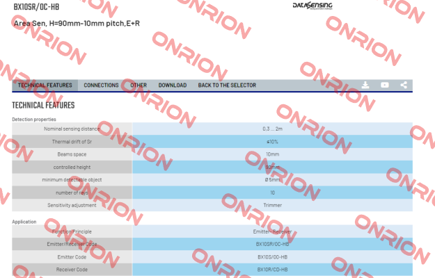 BX10SR/0C-HB Micro Detectors / Diell