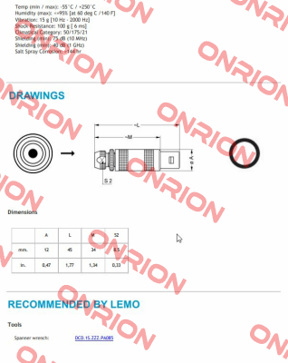 FFB.1S.250.CTAC42 Lemo