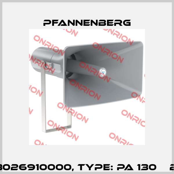 Art.No. 23026910000, Type: PA 130    20-60V  DC Pfannenberg