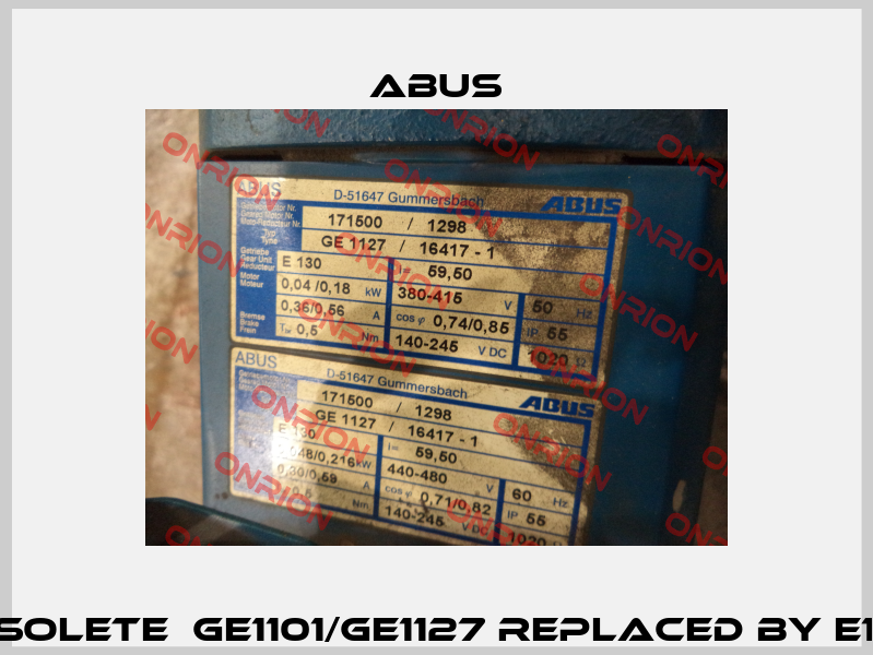 Obsolete  GE1101/GE1127 replaced by E130  Abus