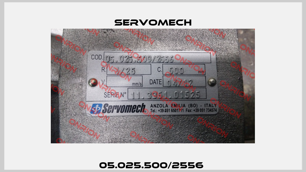 05.025.500/2556  Servomech