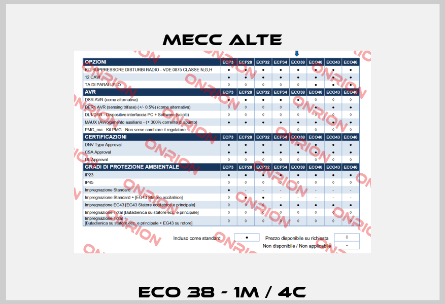 ECO 38 - 1M / 4C Mecc Alte