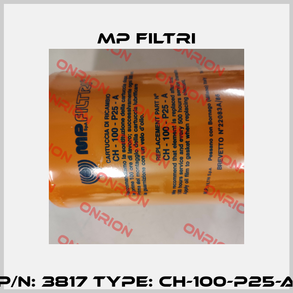 P/N: 3817 Type: CH-100-P25-A MP Filtri