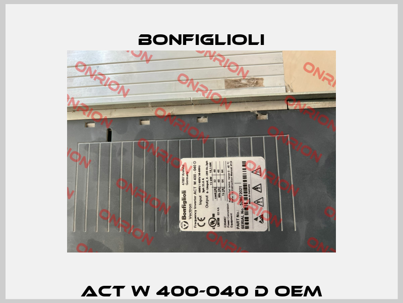 ACT W 400-040 D OEM Bonfiglioli