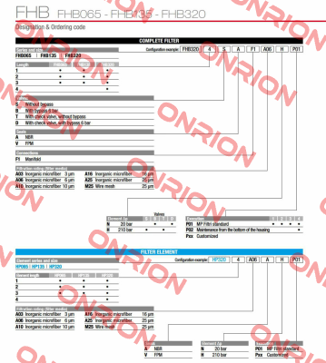 FHB-135-2-B-A-F1-A10-N-P01 MP Filtri