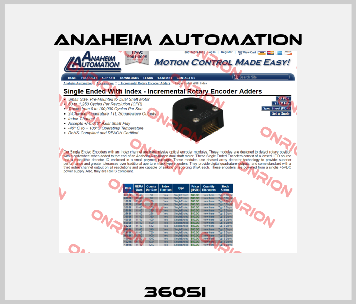 360SI  Anaheim Automation