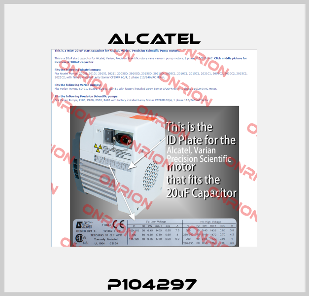 P104297  Alcatel